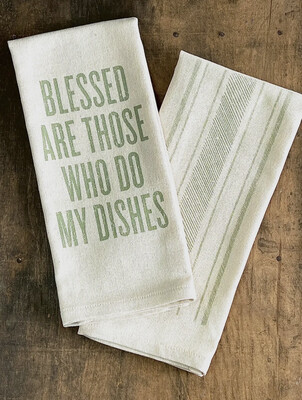 Blessed Dishes Tea Towel