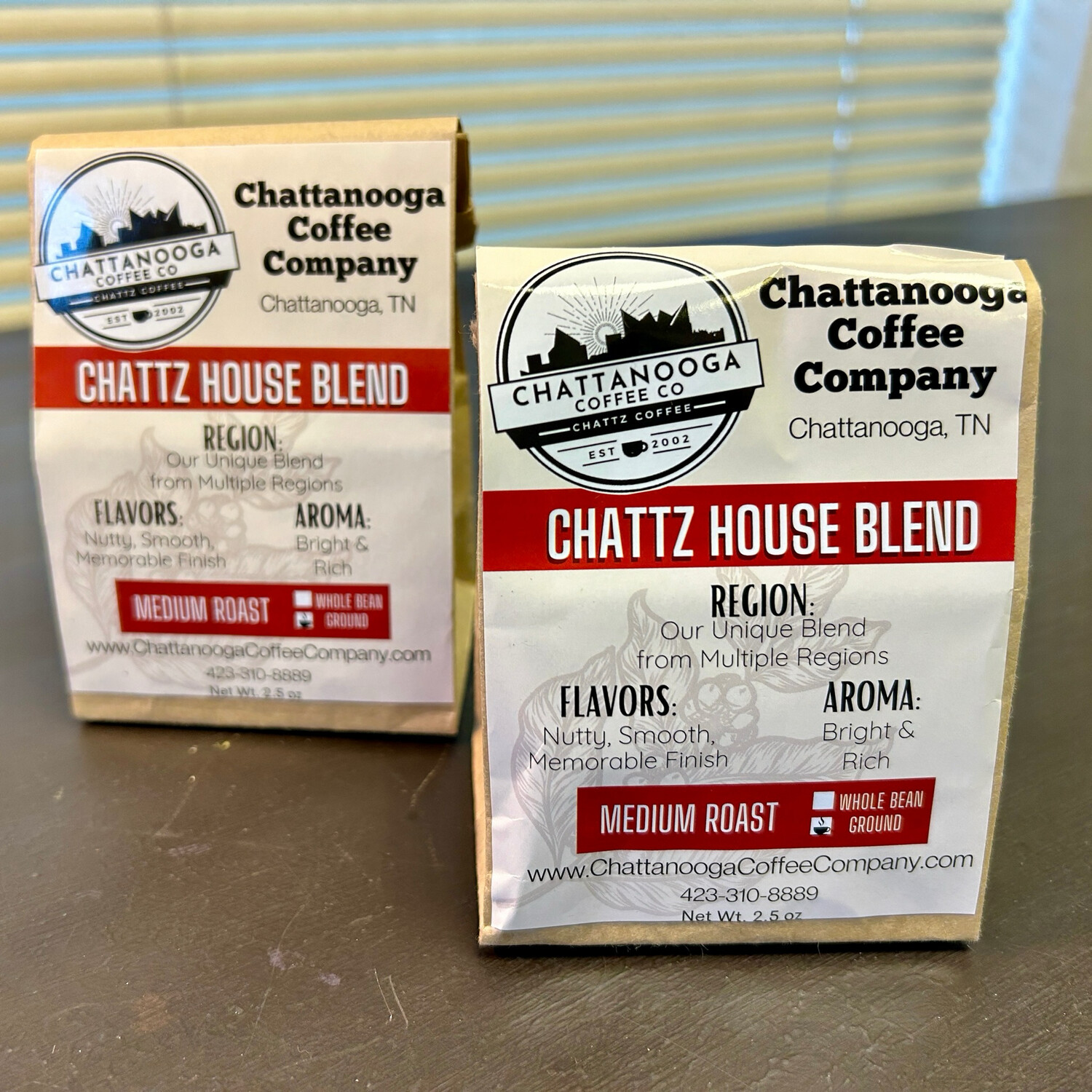 2.5 Oz Chattz House Blend Coffee