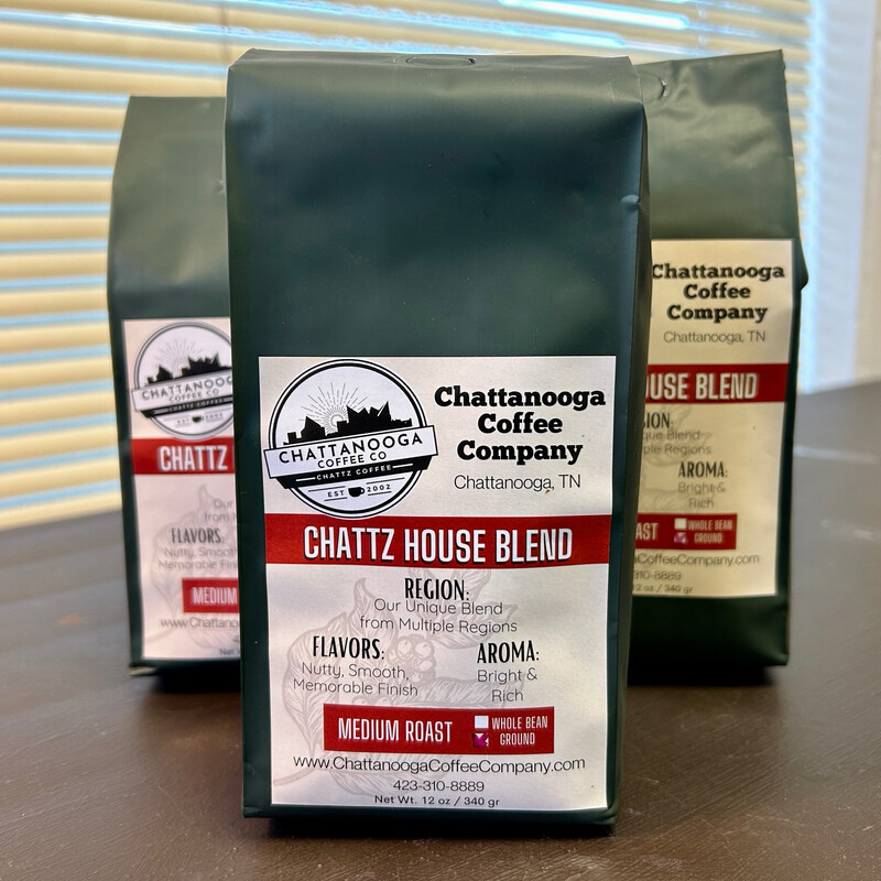 12 Oz Chattz House Blend Coffee