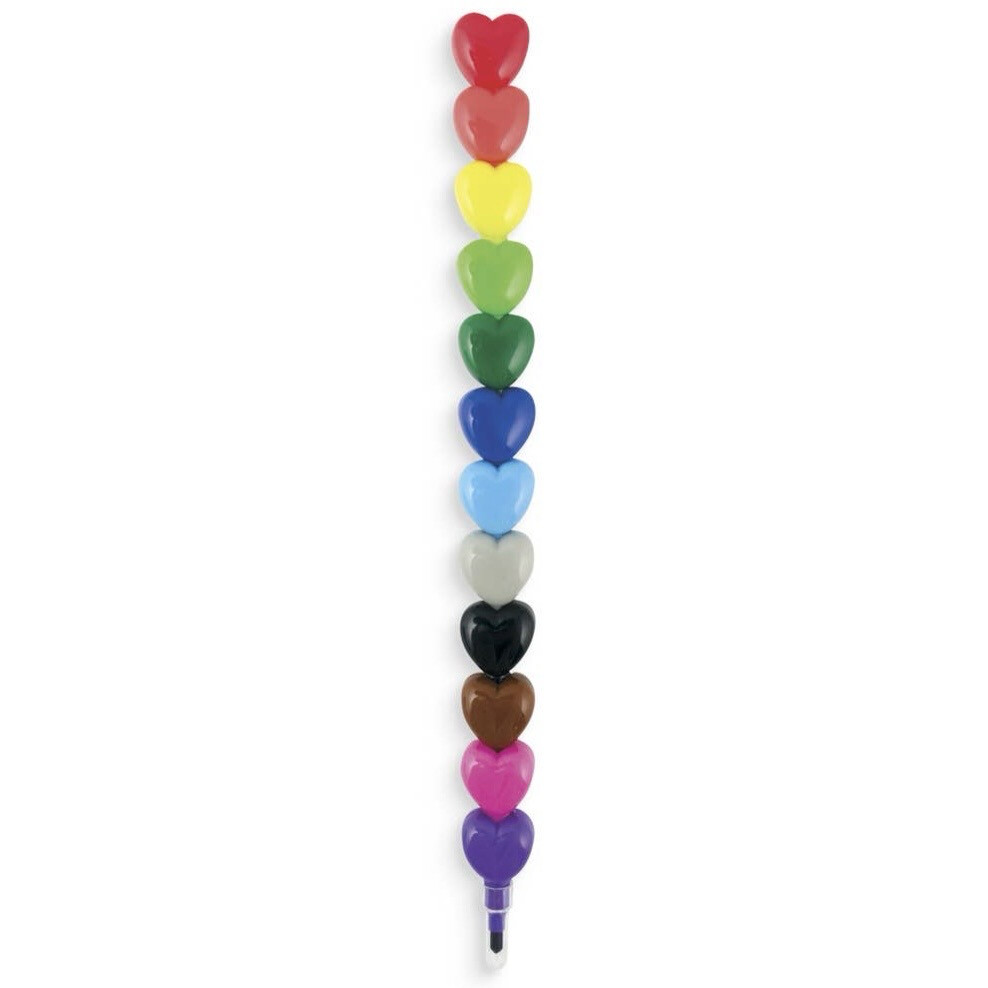 Heart Stacking Crayons