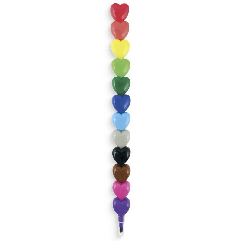 Heart Stacking Crayons