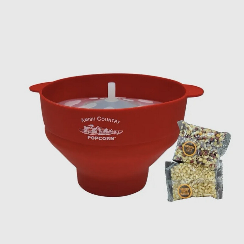 Red Silicone Popcorn Popper