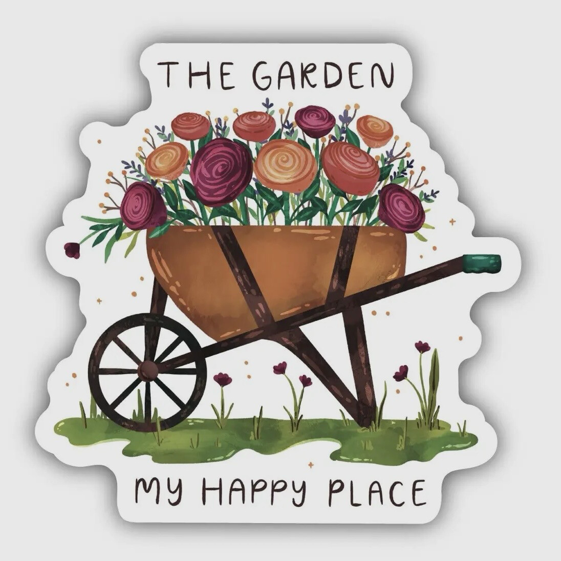 Garden Happy Place Sticker