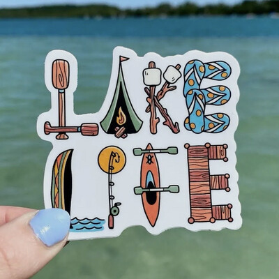 Lake Life Sticker