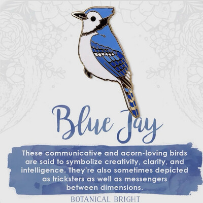 Blue Jay Lapel Pin