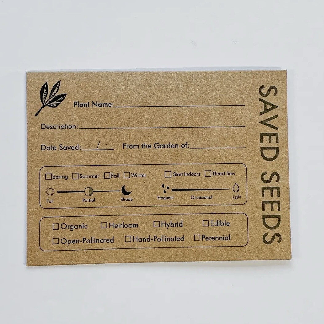 Seed Saver Envelopes