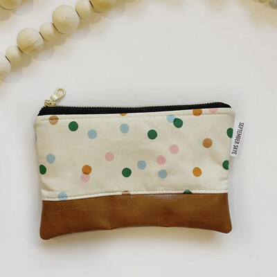 Polka Dot Coin Purse