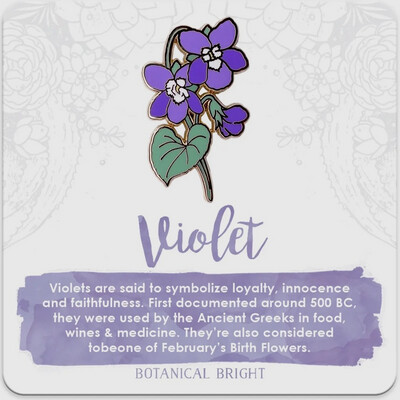 Violet Lapel Pin