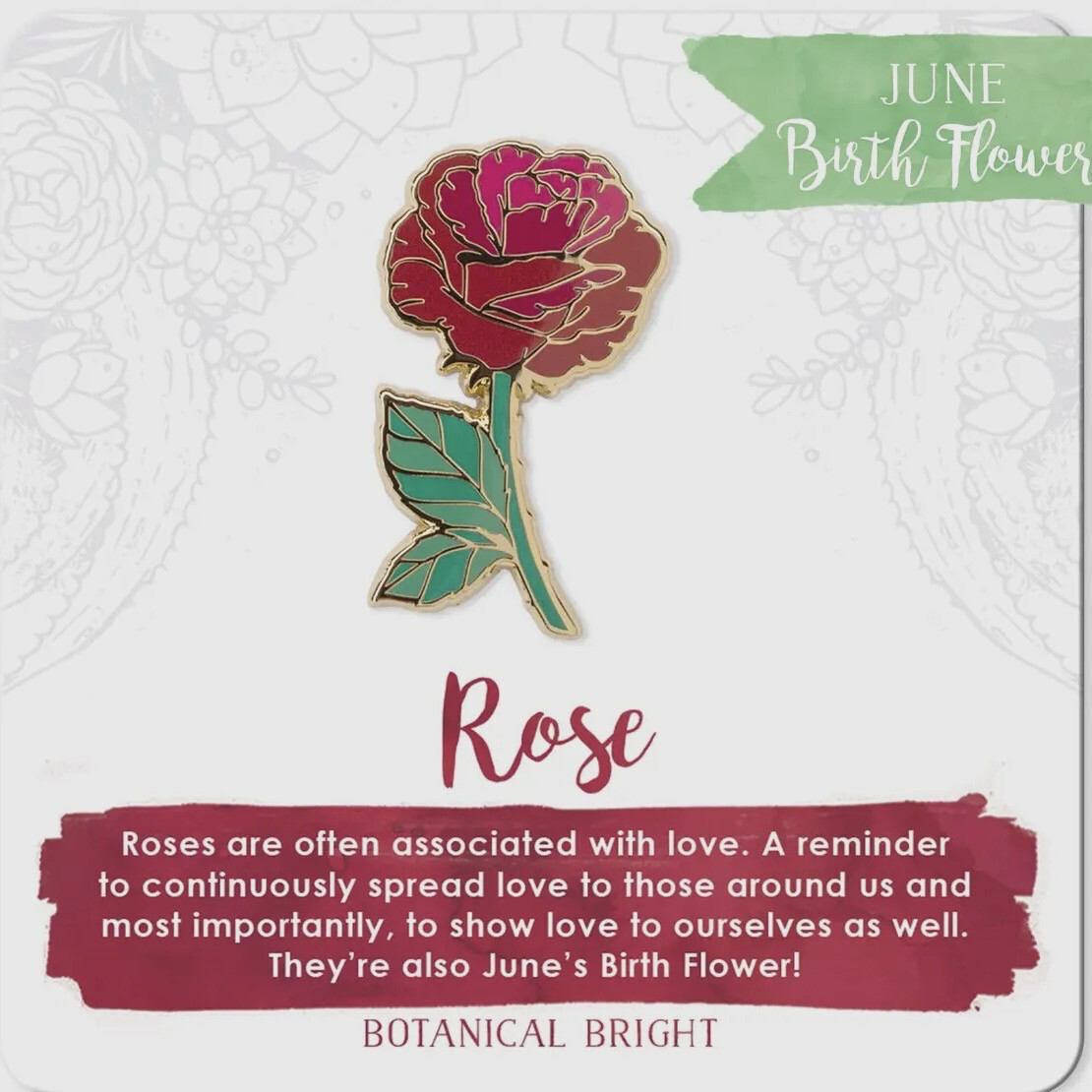 Rose Lapel Pin