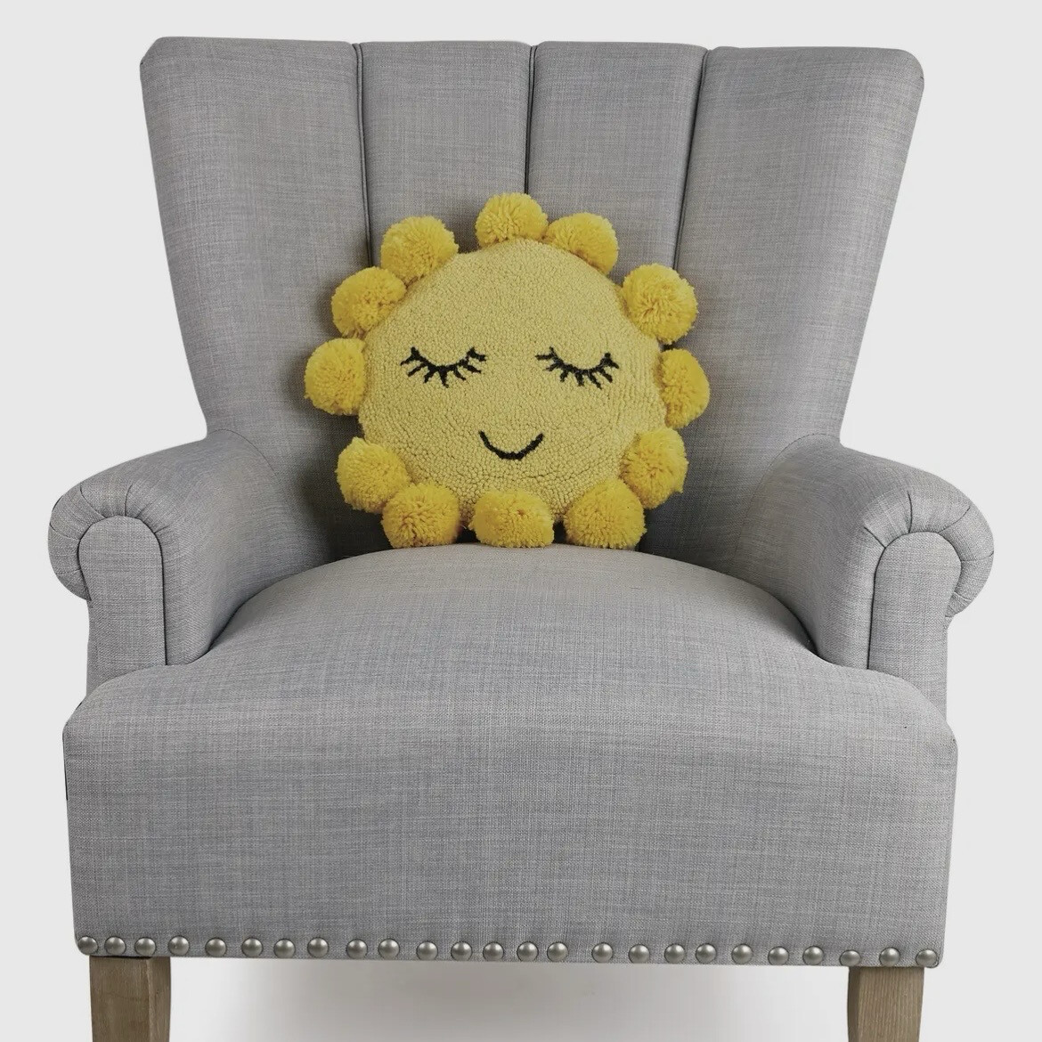 Sun Pom Hook Pillow