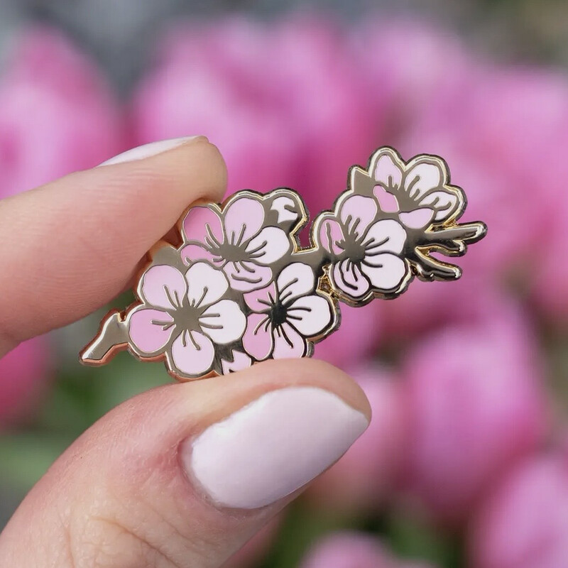 Cherry Blossom Lapel Pin