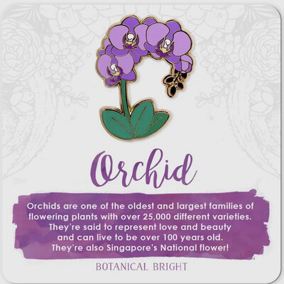 Orchid Lapel Pin
