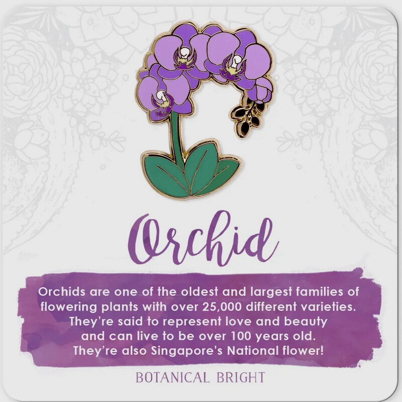 Orchid Lapel Pin