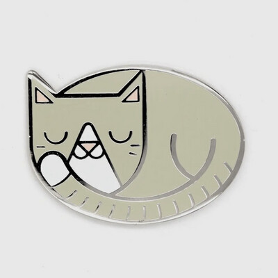Sleeping Cat Pin