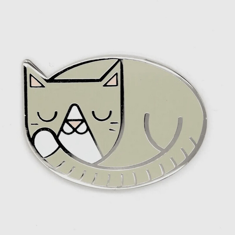 Sleeping Cat Pin