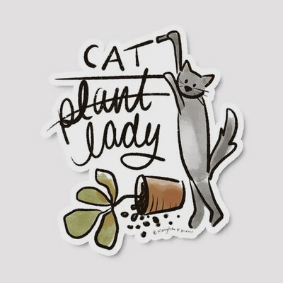 Cat Lady Sticker