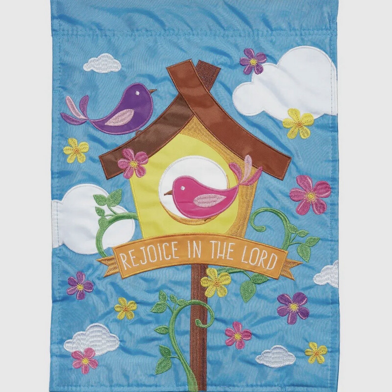 Birdhouse Garden Flag
