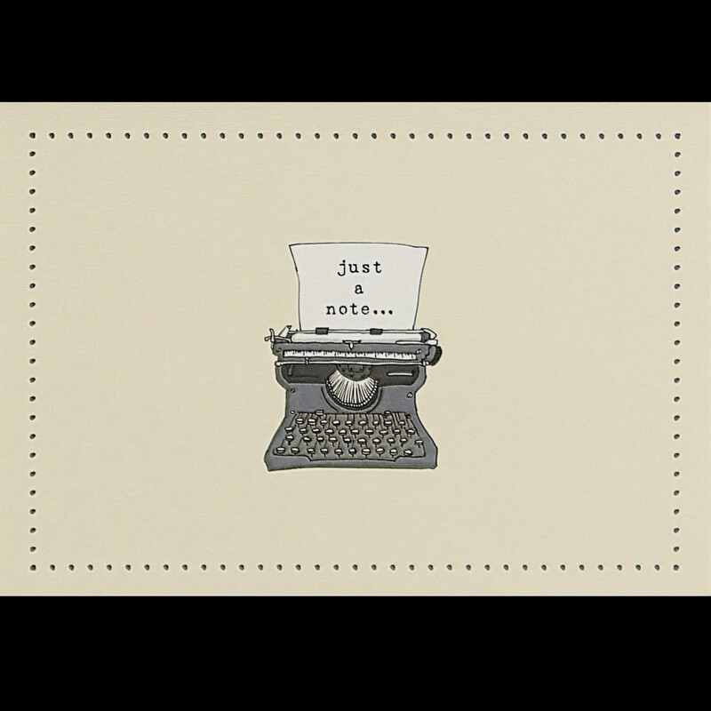 Typewriter Note Cards