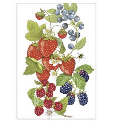 Mary Lake Berry Tea Towel