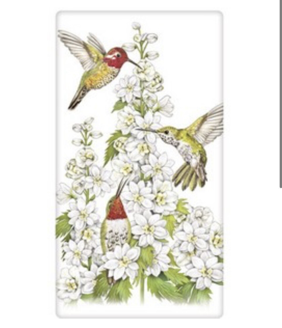 Mary Lake Humming Bird Tea Towel
