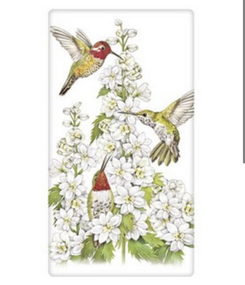 Mary Lake Humming Bird Tea Towel