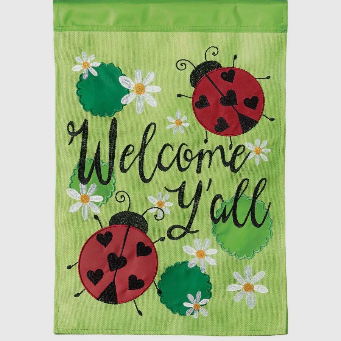 Welcome Ladybug Garden Flag