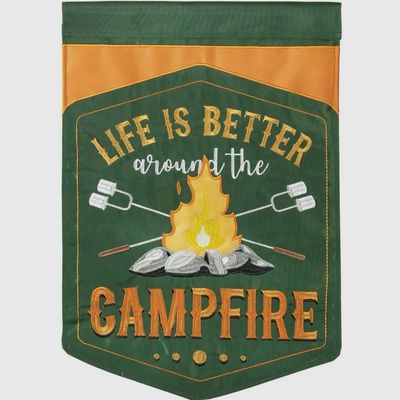 Campfire Garden Flag