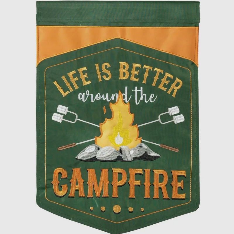 Campfire Garden Flag
