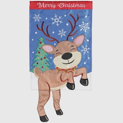 Reindeer Legs Garden Flag