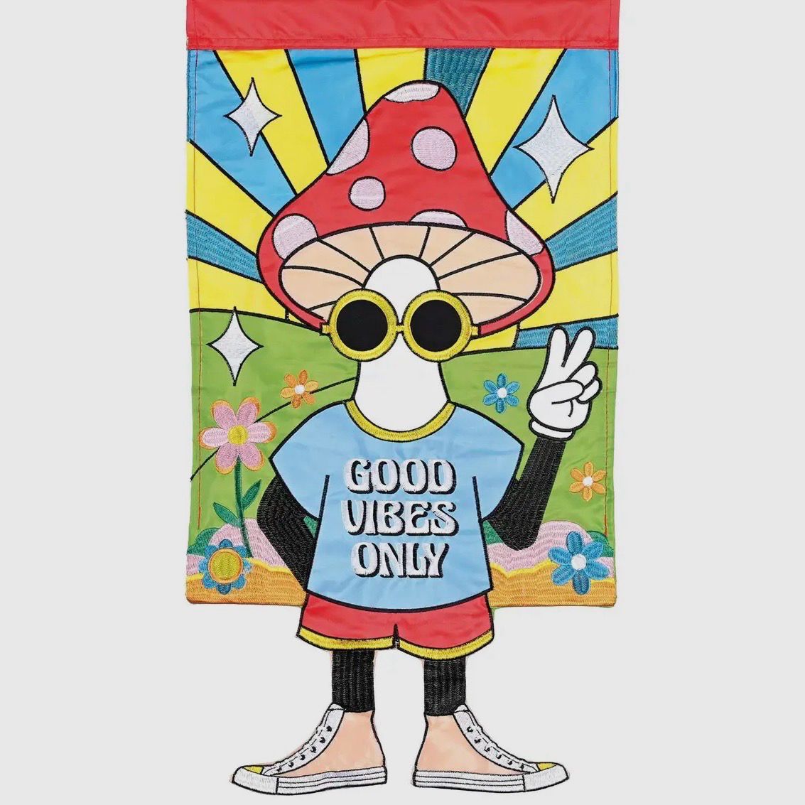 Good Vibes Legs Garden Flag