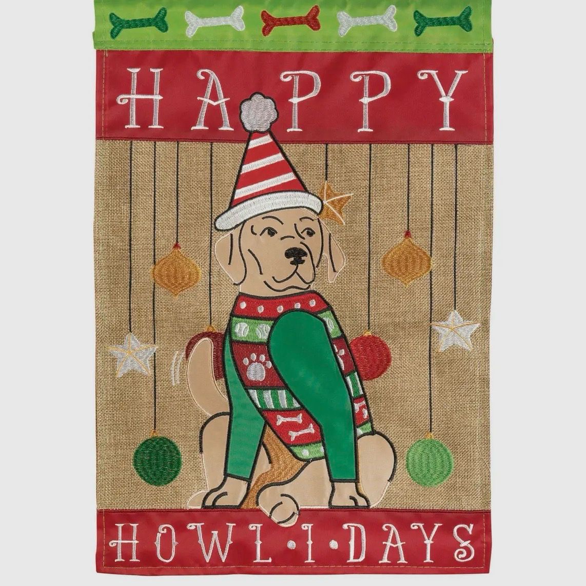 Happy Howlidays Garden Flag