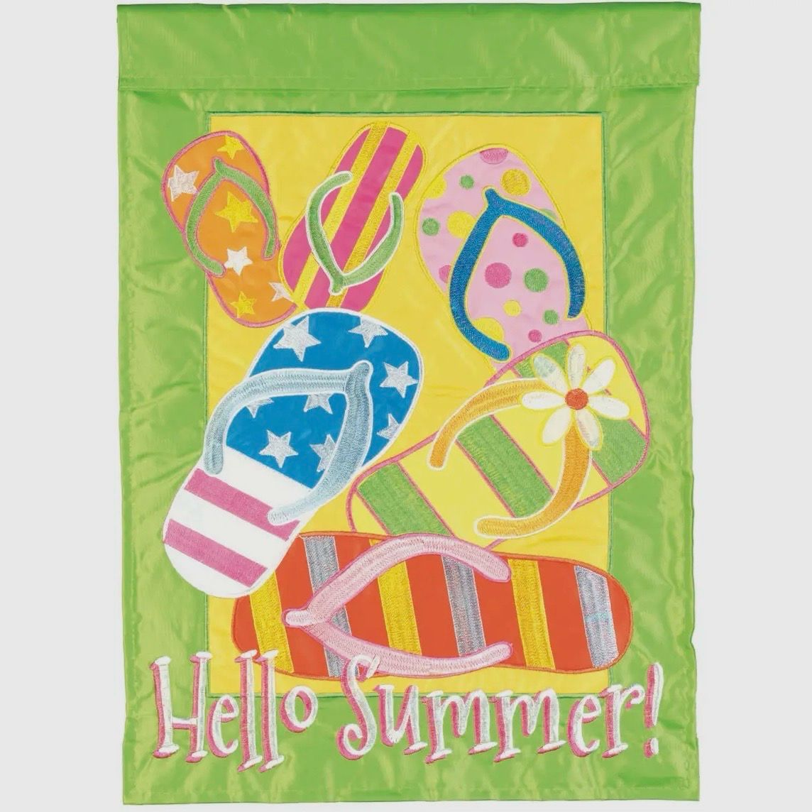 Hello Summer Garden Flag