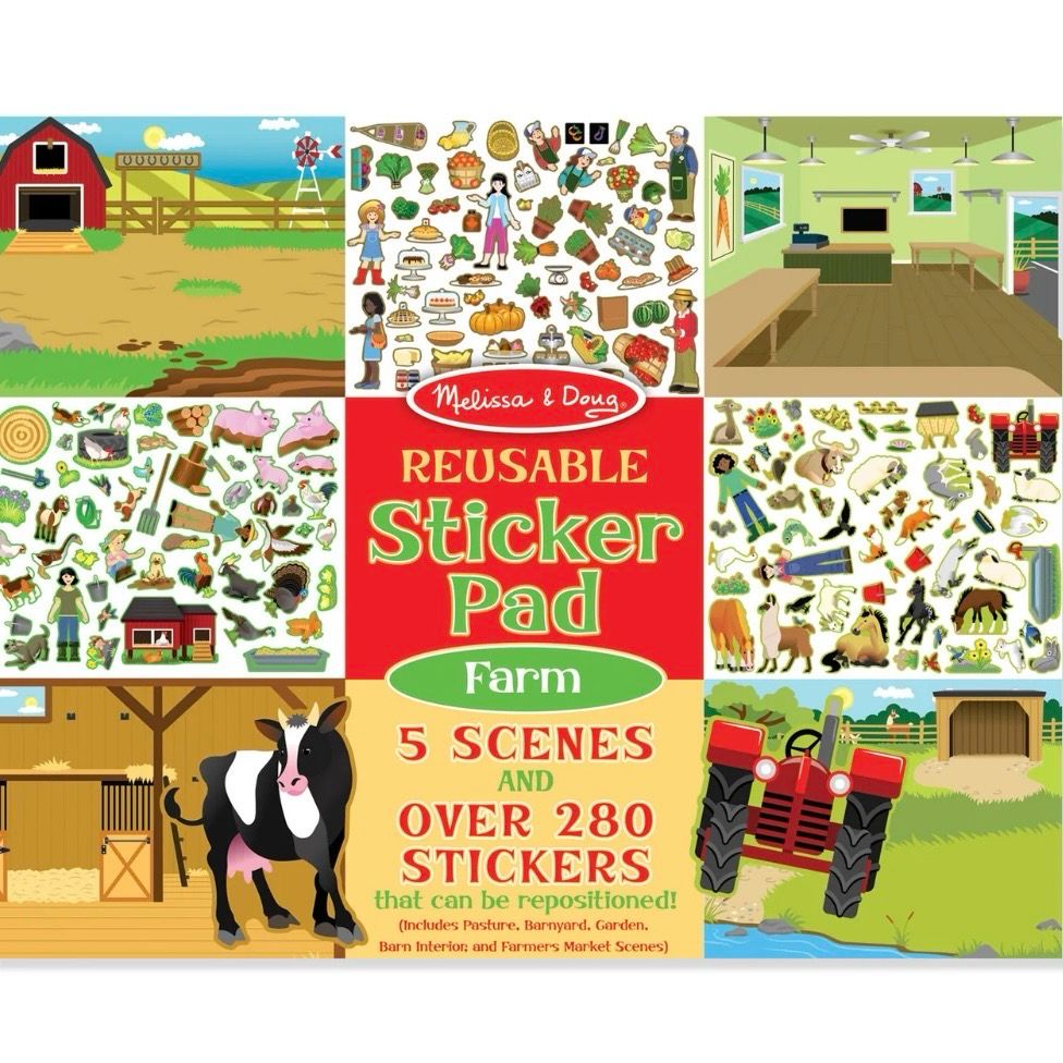 Farm Reusable Sticker Pad