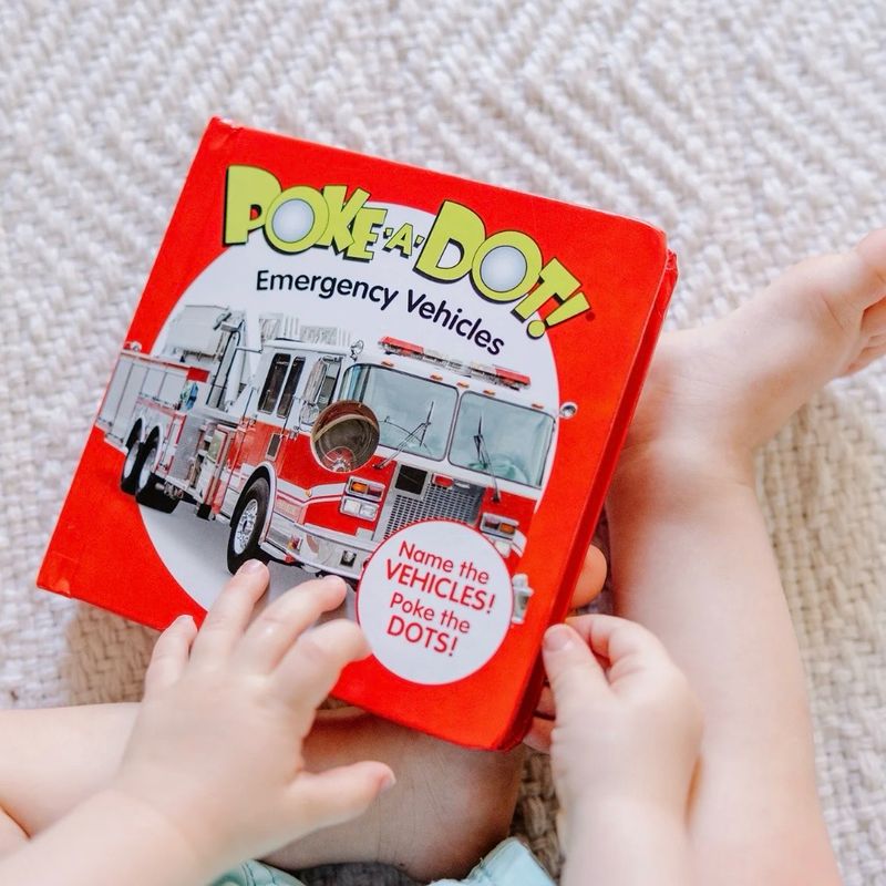 Emergency Vehicles Poke-a-dot Book
