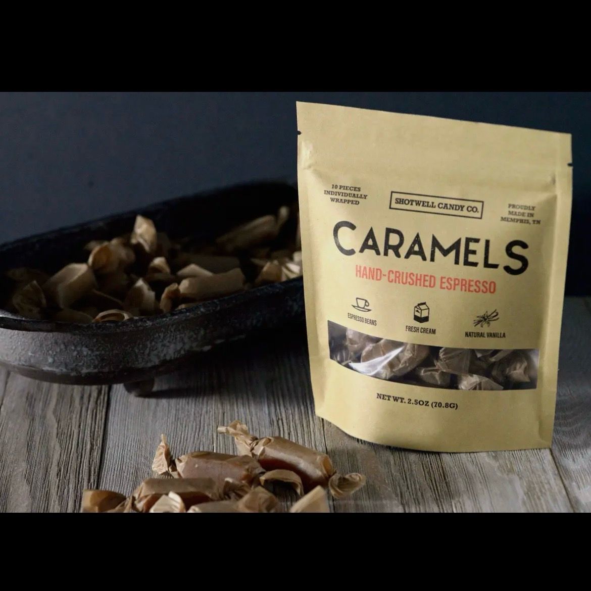 Shotwell Candy Co. Hand Crushed Espresso Caramels