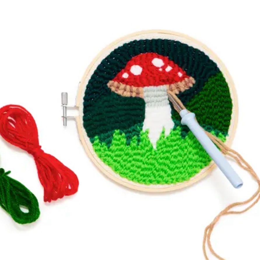 Mushroom Punch Needle Kit
