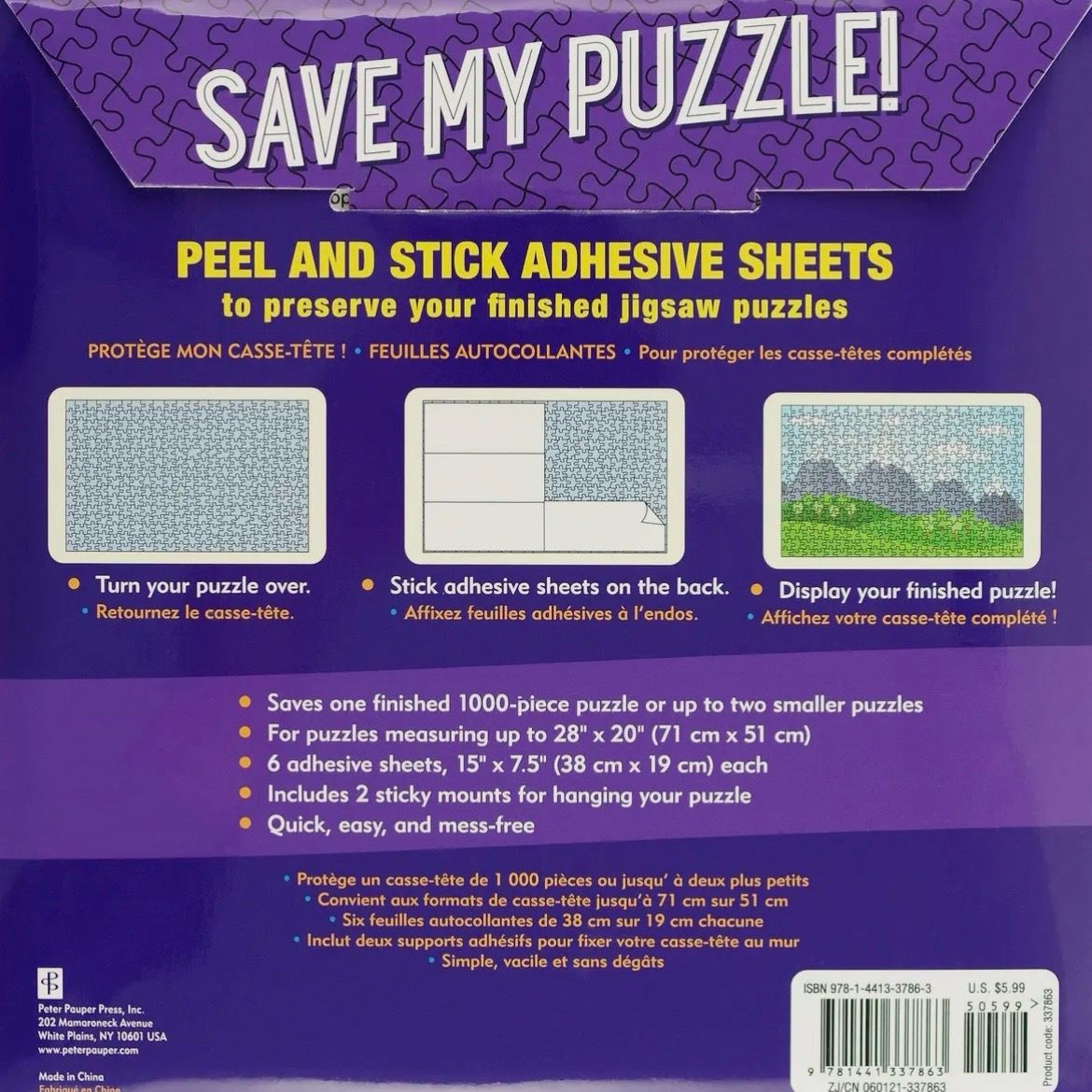 Save My Puzzle Protective Sheet