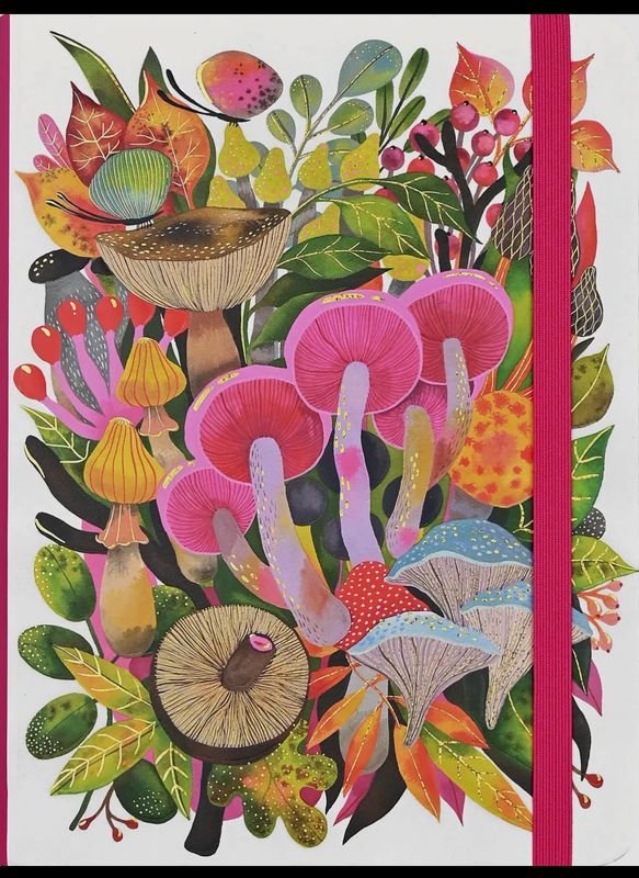 Colorful Mushroom Journal