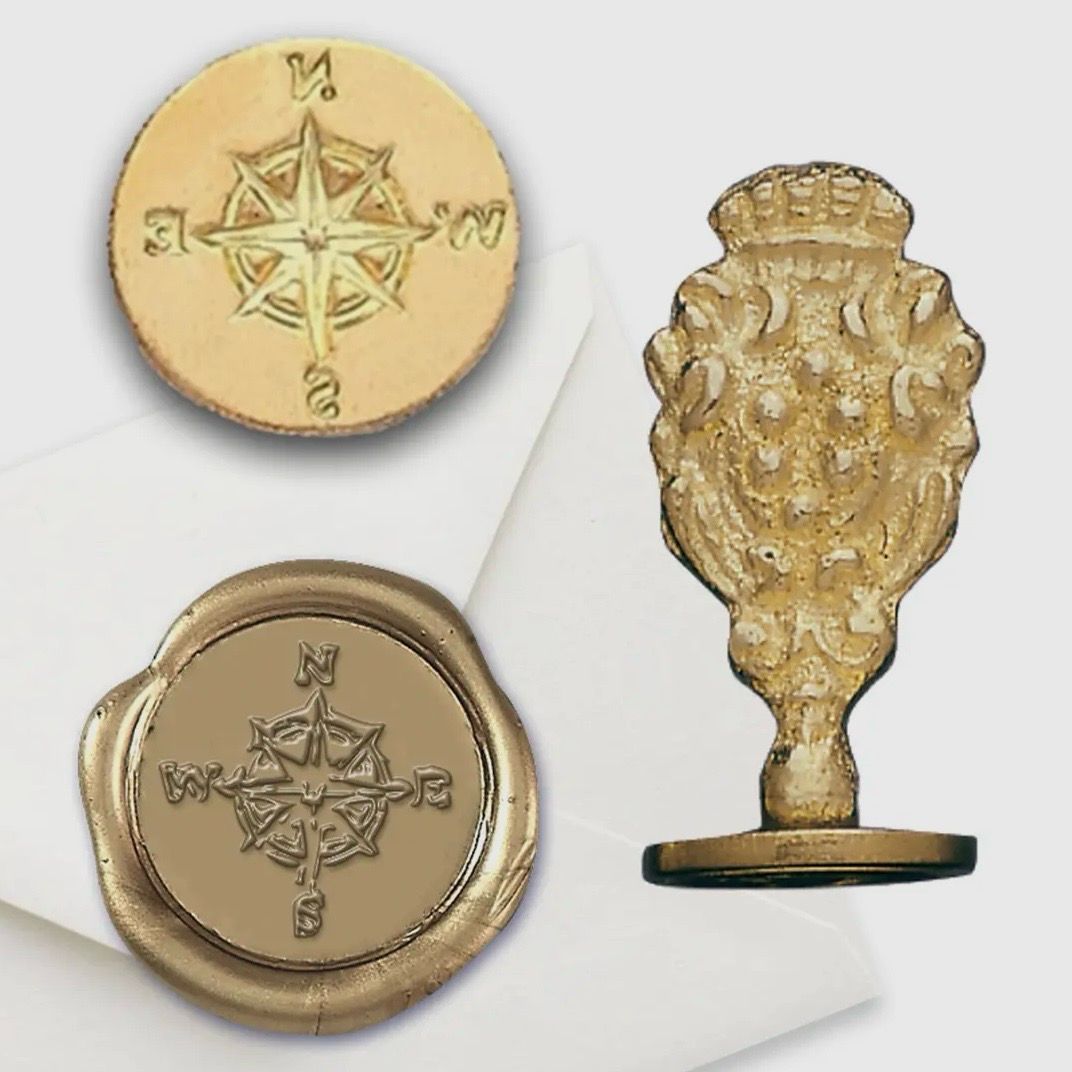 Compass Wax Seal Stamper