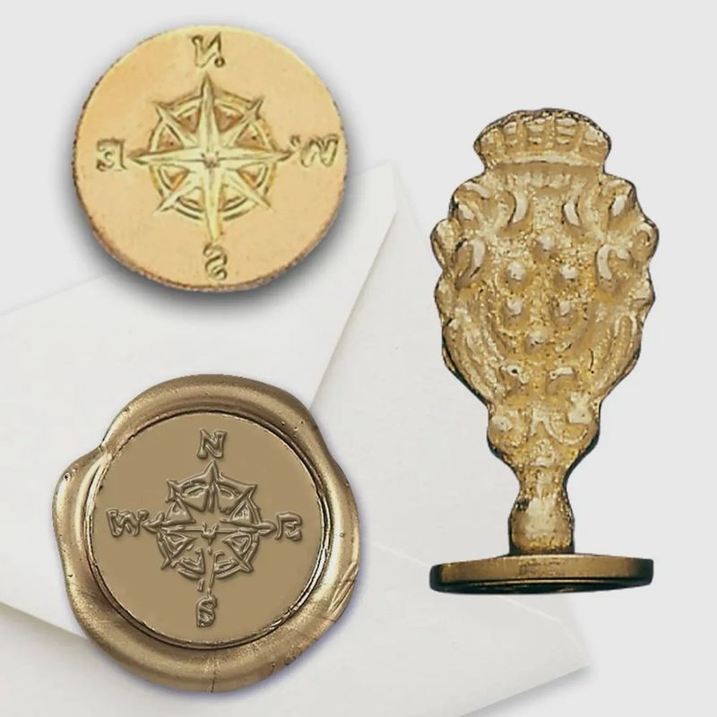 Compass Wax Seal Stamper