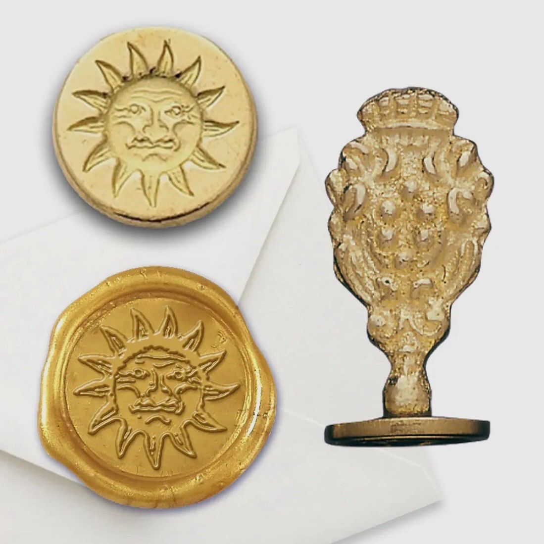 Sun Face Wax Stamp