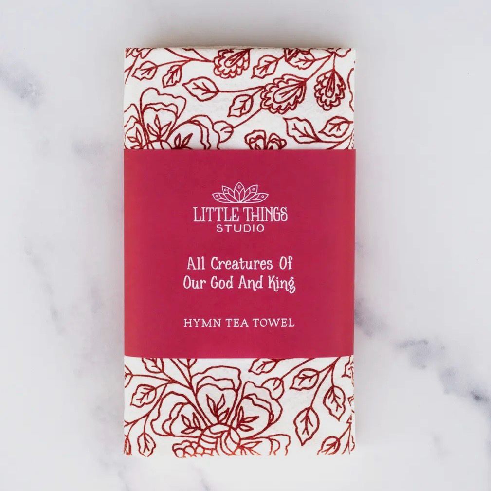 All Creatures Of Our God Tea Towel