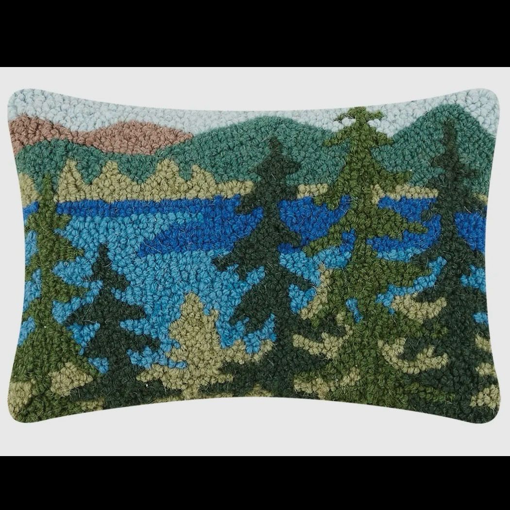 Forest/lake Hook Pillow