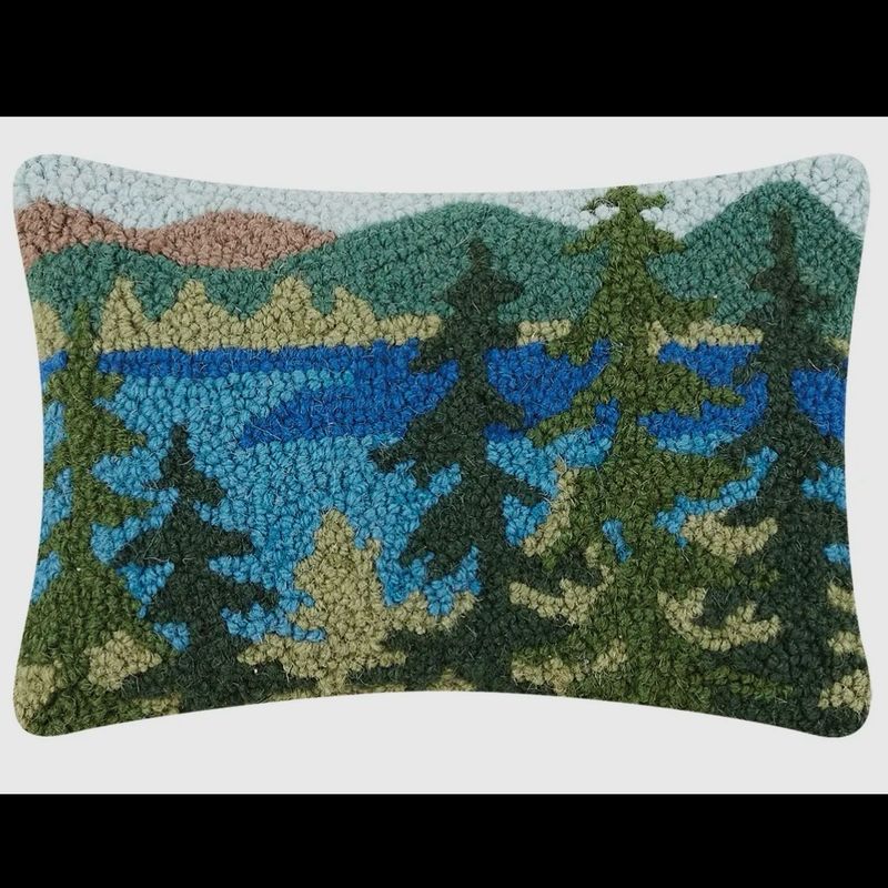 Forest/lake Hook Pillow
