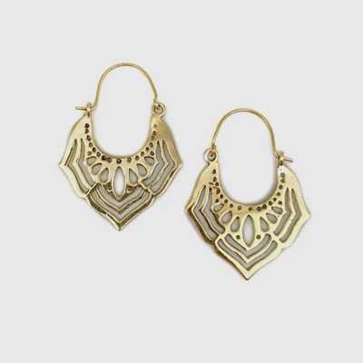 Tanvi Gold Openwork Earrings