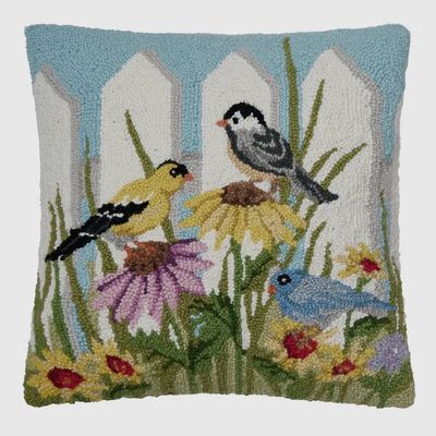 Spring Floral Bird Hook Pillow