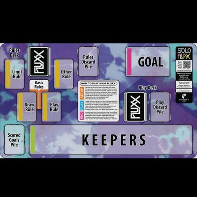Fluxx Solo Player Game Mat (game not included)