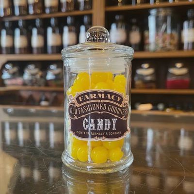 Lemon Drop Old Fashioned Candy In Jar