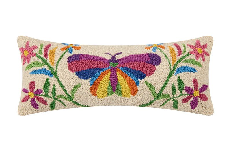 Butterfly Long Lumbar Hook Pillow