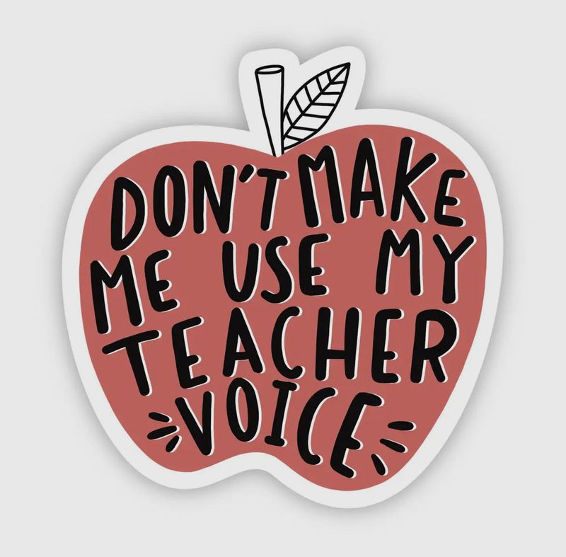 Teacher Voice Sticker
